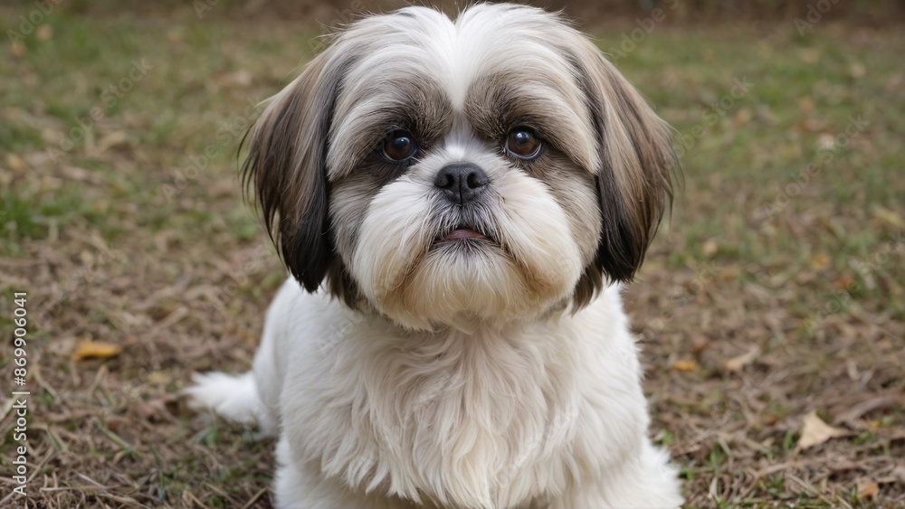 Adorable Shih Tzu A Playful Companion in Soft Hues Adorable Shih Tzu A Playful Companion in Soft Hues