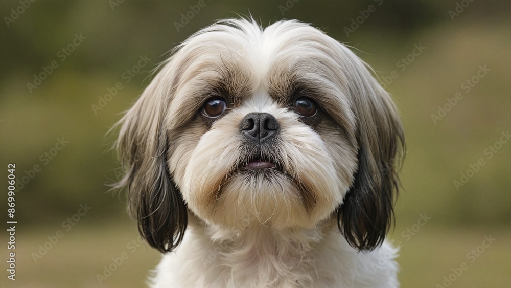 Adorable Shih Tzu A Playful Companion in Soft Hues Adorable Shih Tzu A Playful Companion in Soft Hues