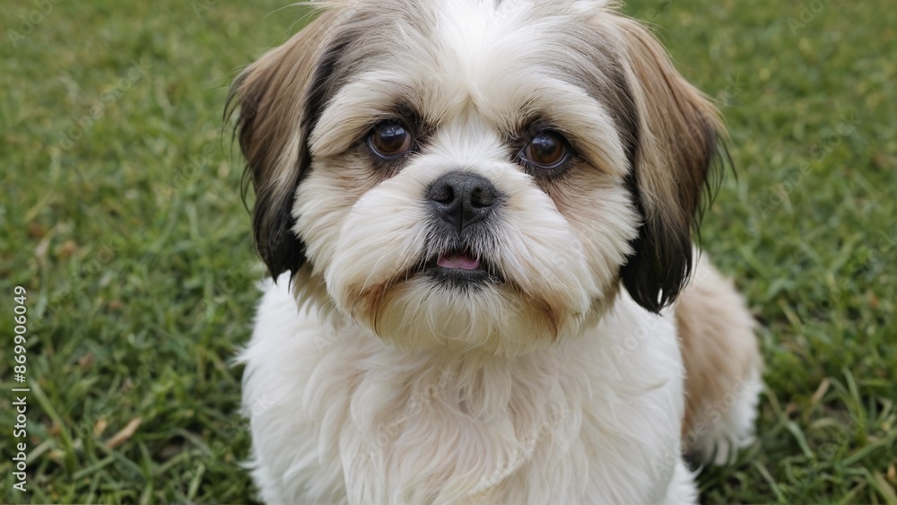 Adorable Shih Tzu A Playful Companion in Soft Hues Adorable Shih Tzu A Playful Companion in Soft Hues