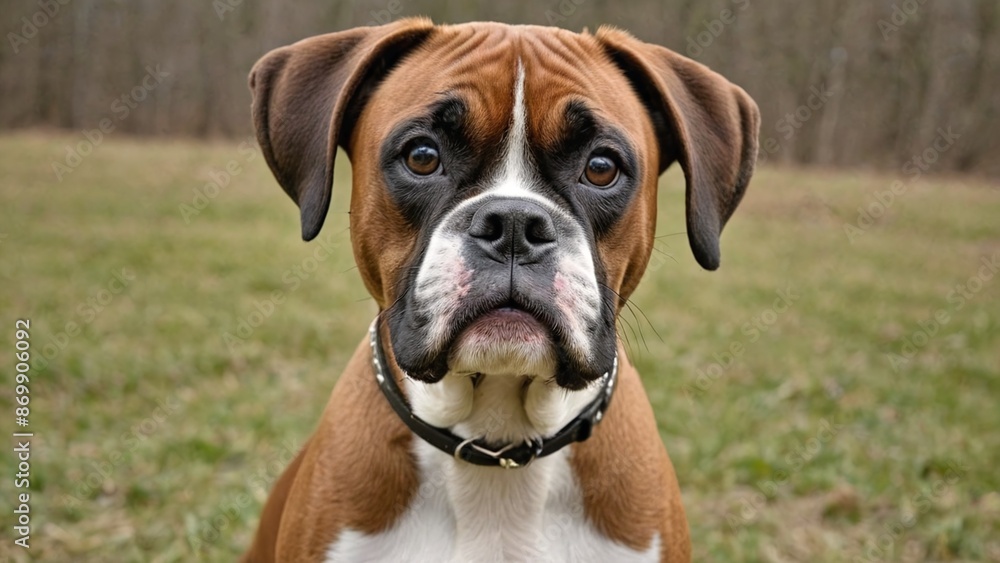 Majestic Boxer Canine Beauty in Monochrome Majestic Boxer Canine Beauty in Monochrome