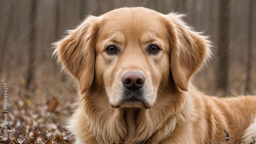 Golden Retriever Majestic Canine Companion in Sunlit Golden Tones Golden Retriever Majestic Canine Companion in Sunlit Golden Tones