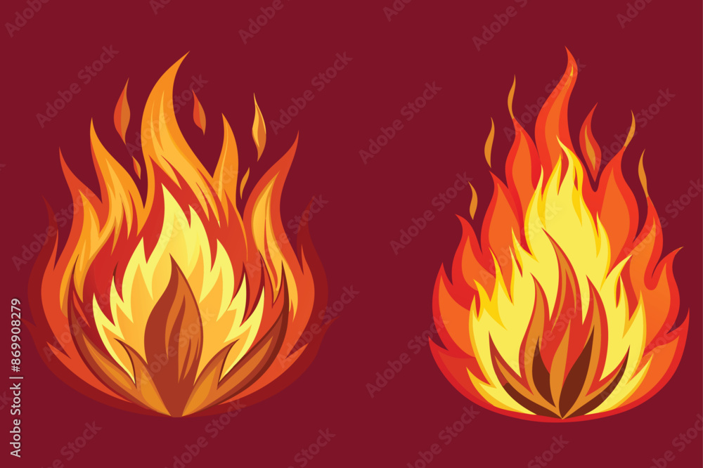 fire flames set fire flames set