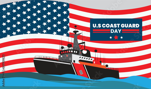 U.S coast guard day design templet