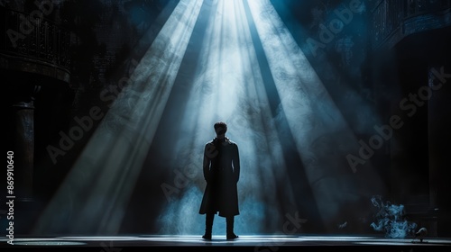A baritone delivering a powerful monologue in a poignant moment of Carmen