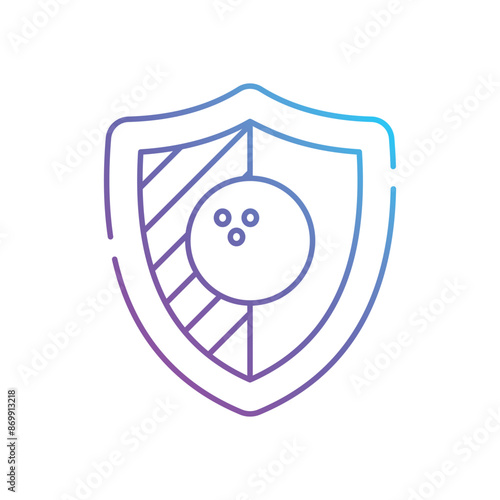 Bowling Club vector icon