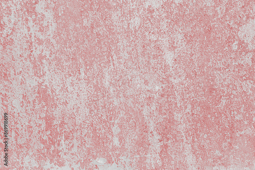 White and red colored messy stucco, plaster texture background close up