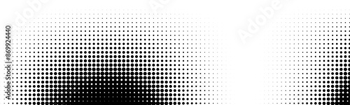 Wave halftone pattern. Halftone dots background. Vector