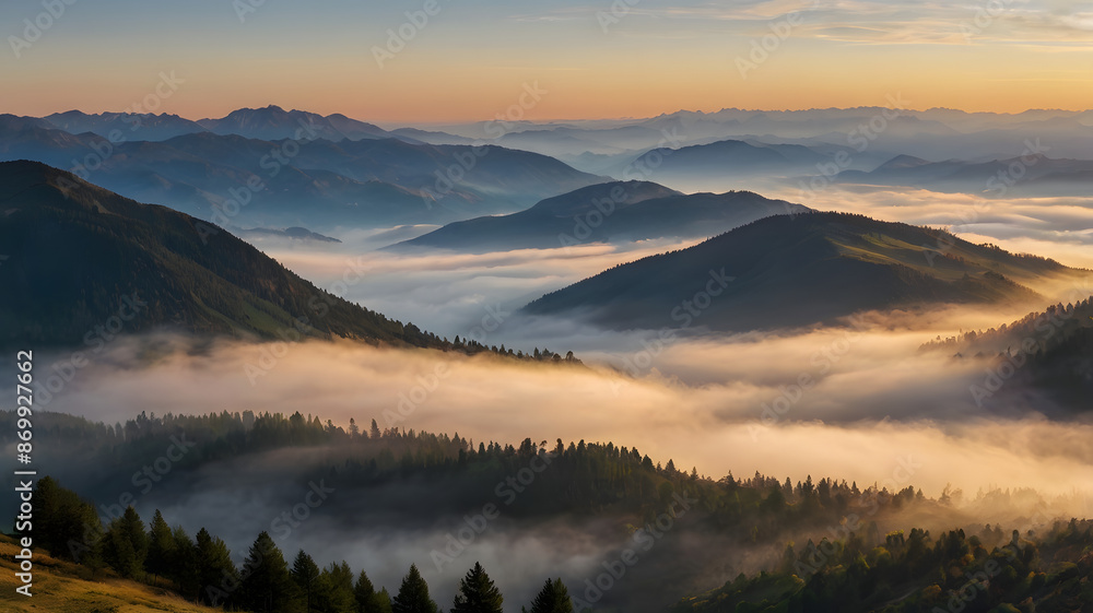 sunrise over the mountains landscape sunrise over the mountains landscape