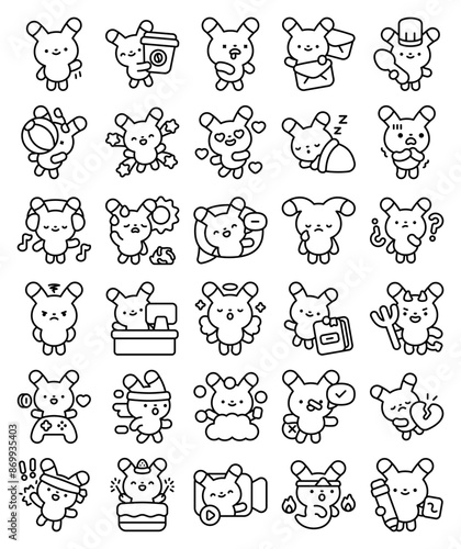 Kawaii Bunny Lineal