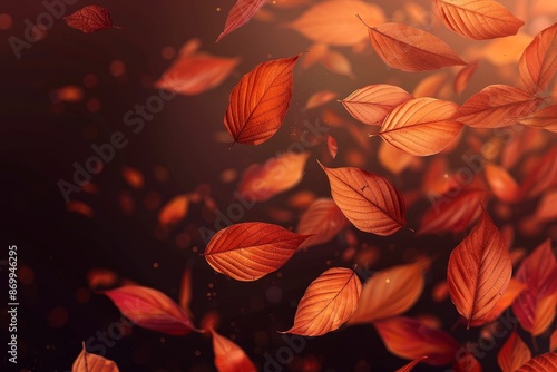 autumn leaf fall yellow leaves autumn Generative AI © ShPRoman