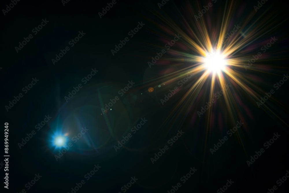 Lens flare effects for overlay designs. Abstract sun burst, digital flare, light lens decoration flash. Blank background Lens flare effects for overlay designs. Abstract sun burst, digital flare, light lens decoration flash. Blank background