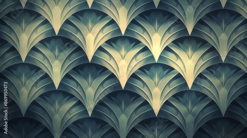 Wallpaper Mural Vintage Patterns seamless, geometric design with a subtle gradient in the background Torontodigital.ca