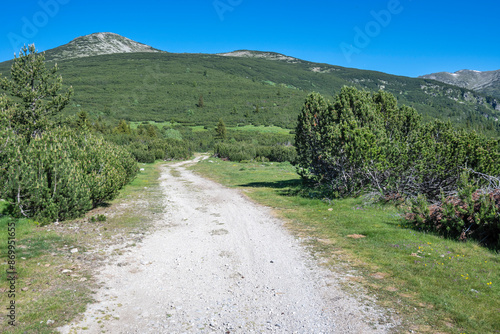 Landscape of Rila mountain near Granchar Lake, Bulgaria photo