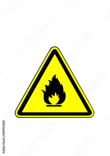 Cartel de Sustancia Inflamable 