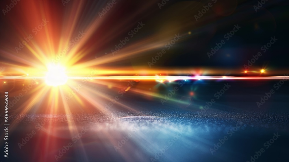 Lens flare effects for overlay designs. Abstract sun burst, digital flare, light lens decoration flash. Blank background Lens flare effects for overlay designs. Abstract sun burst, digital flare, light lens decoration flash. Blank background