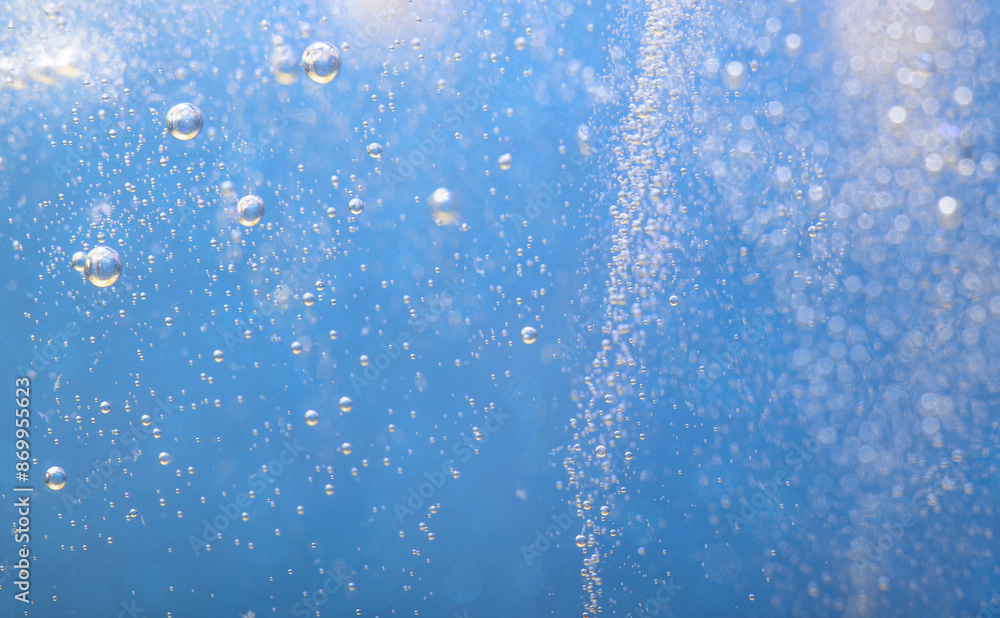 Air Bubbles in Blue Water Air Bubbles in Blue Water