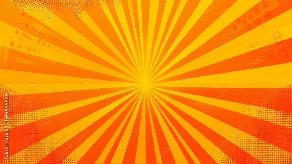 A radiant abstract image featuring an eye-catching starburst pattern in vibrant shades of orange and yellow, symbolizing energy and excitement in a lively artistic style. A radiant abstract image featuring an eye-catching starburst pattern in vibrant shades of orange and yellow, symbolizing energy and excitement in a lively artistic style.