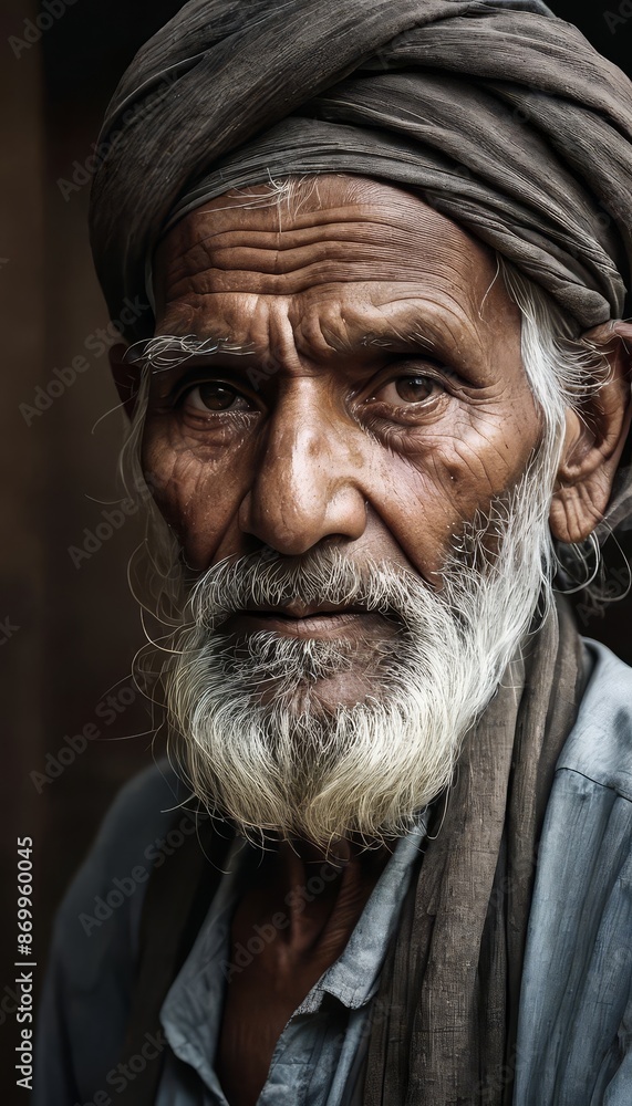 portrait of indian man, old mand from india, male face, old nepalese portrait of indian man, old mand from india, male face, old nepalese