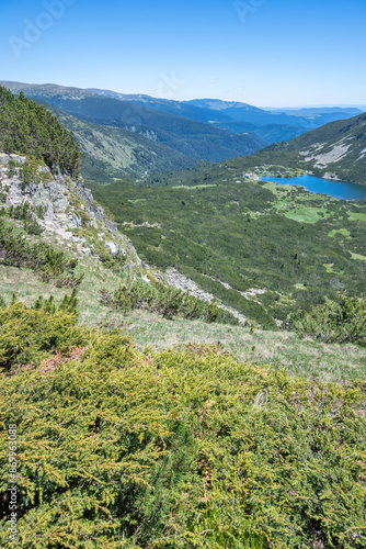 Landscape of Rila mountain near Granchar Lake, Bulgaria photo