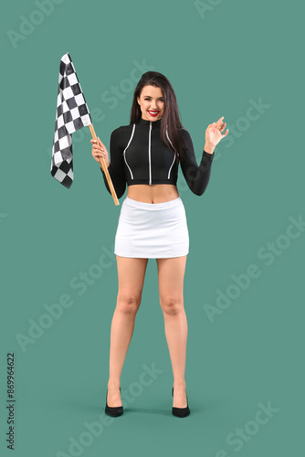 Beautiful young woman with ...