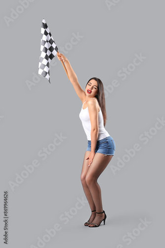 Beautiful young woman with ...