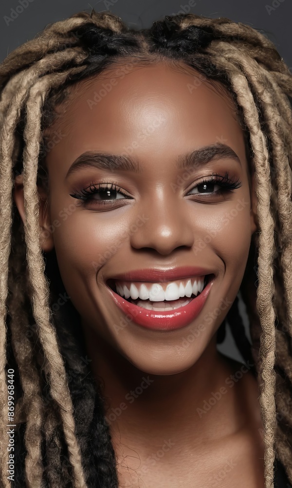 close up portrait of a woman with dreadlocks close up portrait of a woman with dreadlocks