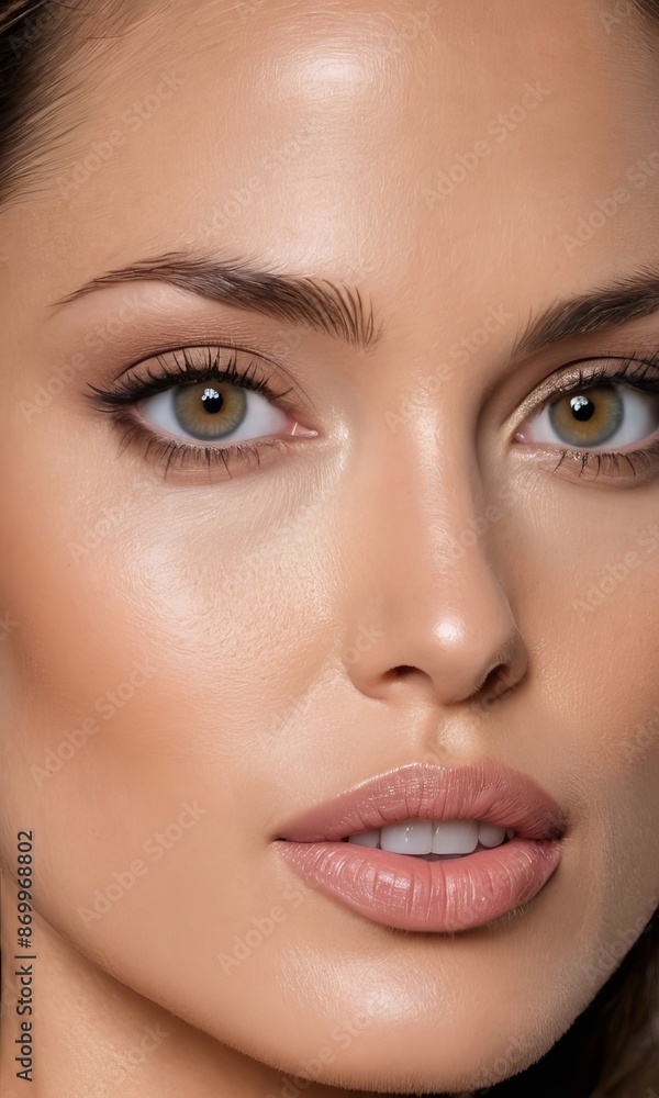 close up portrait of a woman close up portrait of a woman