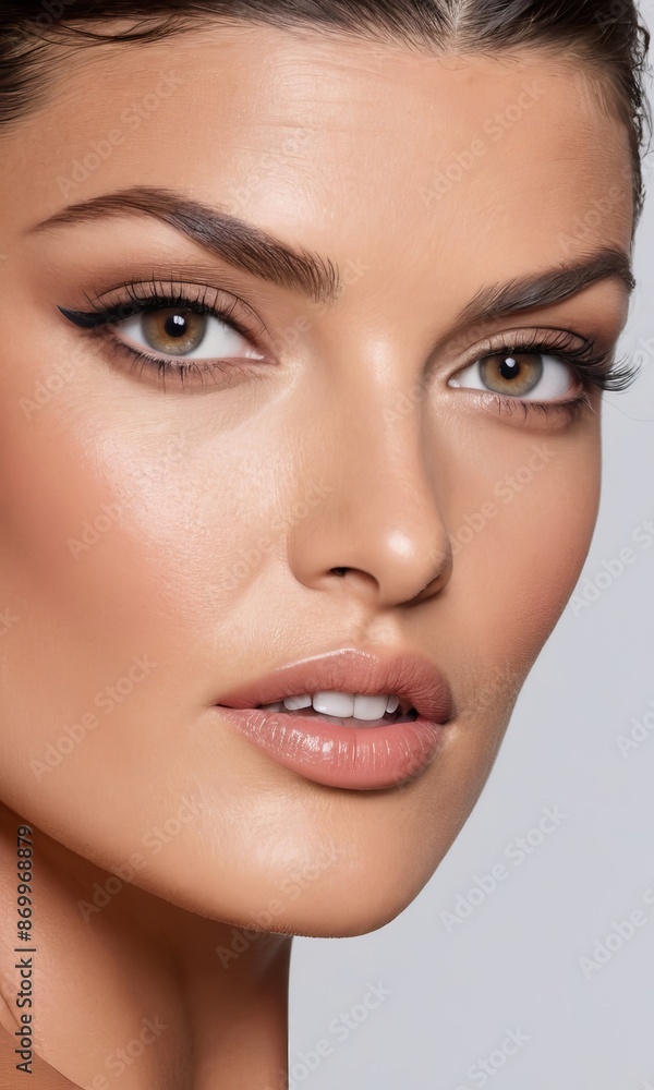 close up portrait of a woman close up portrait of a woman