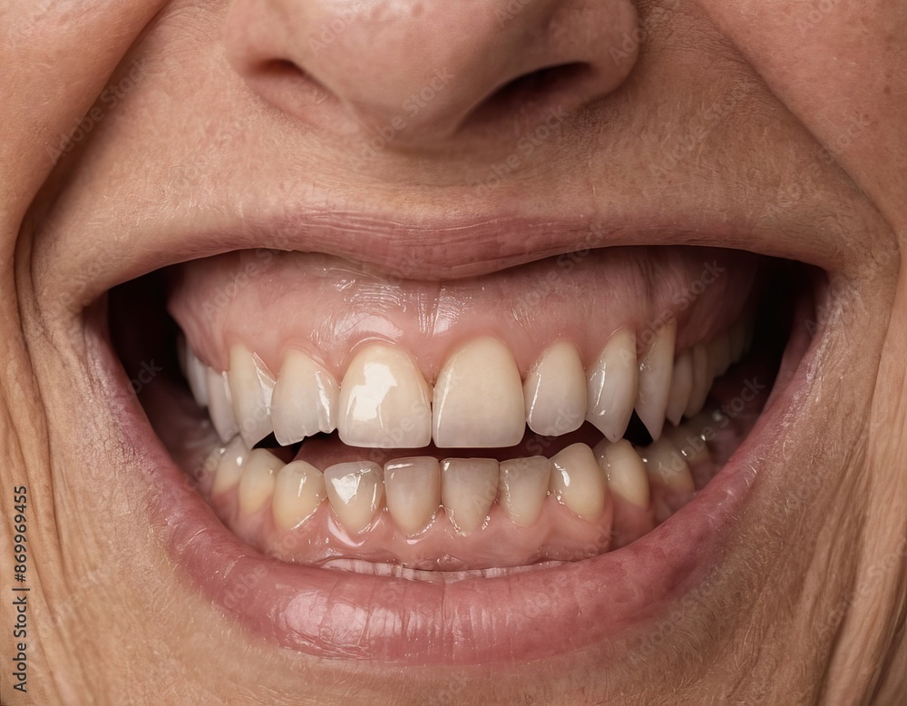 Fototapeta premium close up of a woman smiling