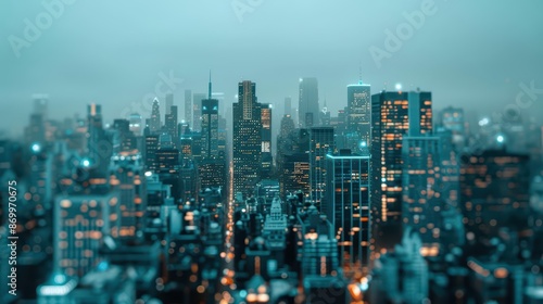 Wallpaper Mural Supernatural AI monitors blend with the cityscape Torontodigital.ca