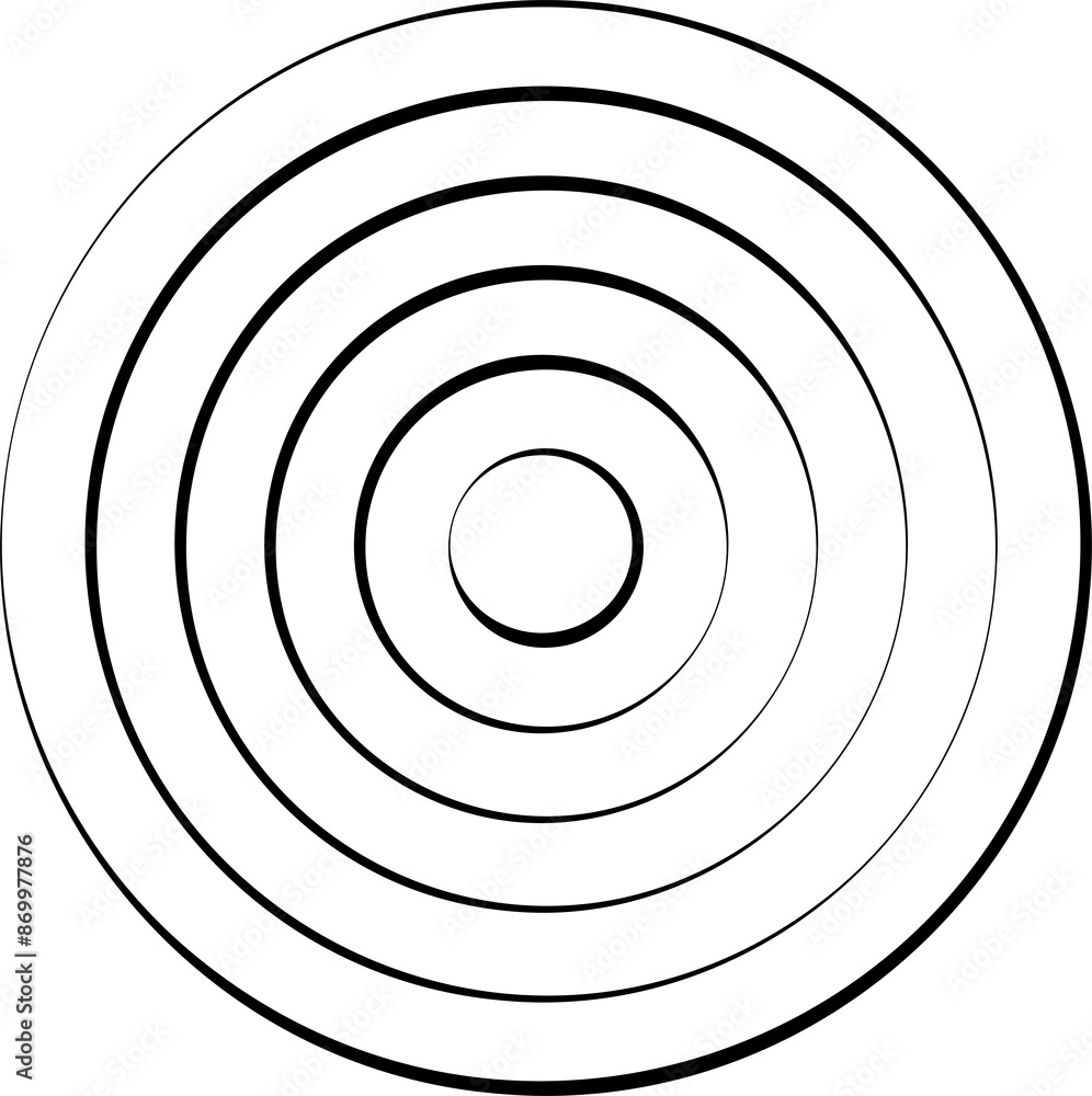 Circle concentric pattern. Geometric vortex ring shape Circle concentric pattern. Geometric vortex ring shape