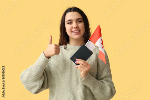 Beautiful young happy woman...