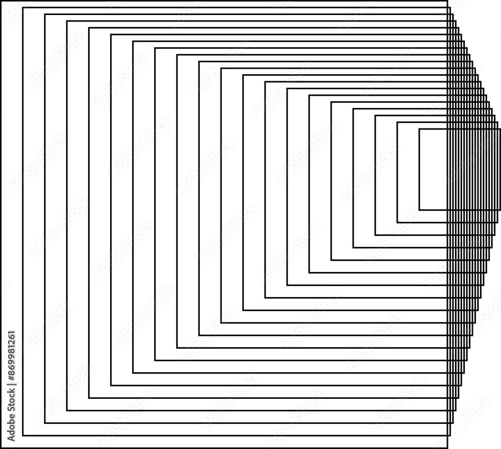 Square line dynamic shape. Geometric design elements Square line dynamic shape. Geometric design elements