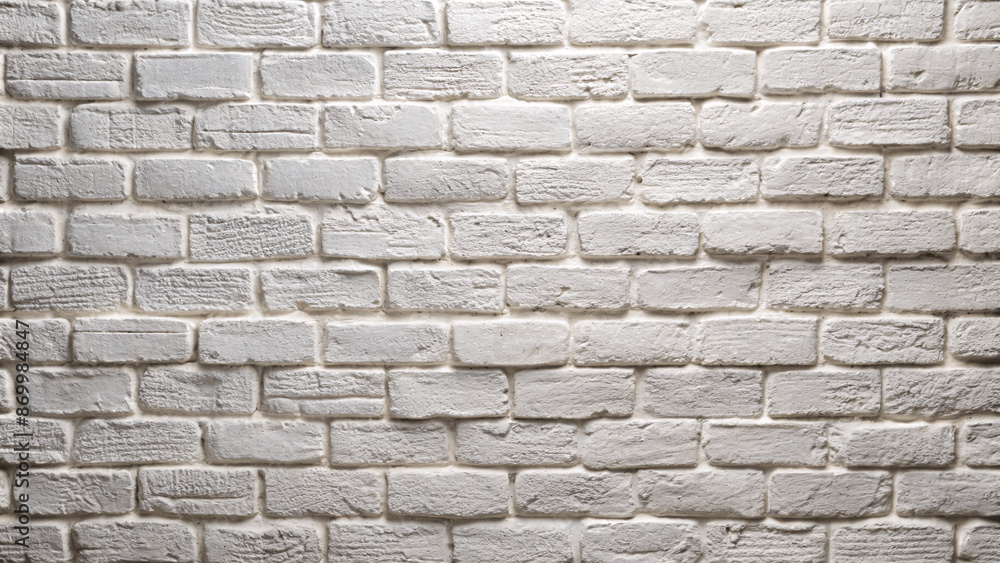 Fototapeta premium vintage white brick wall texture background