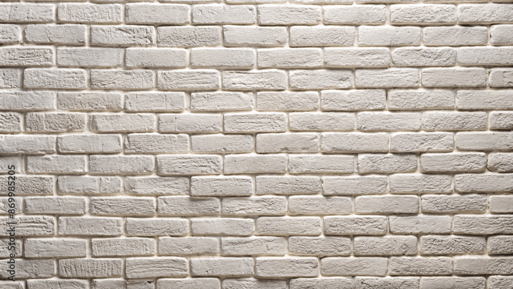 Obraz premium vintage white brick wall texture background