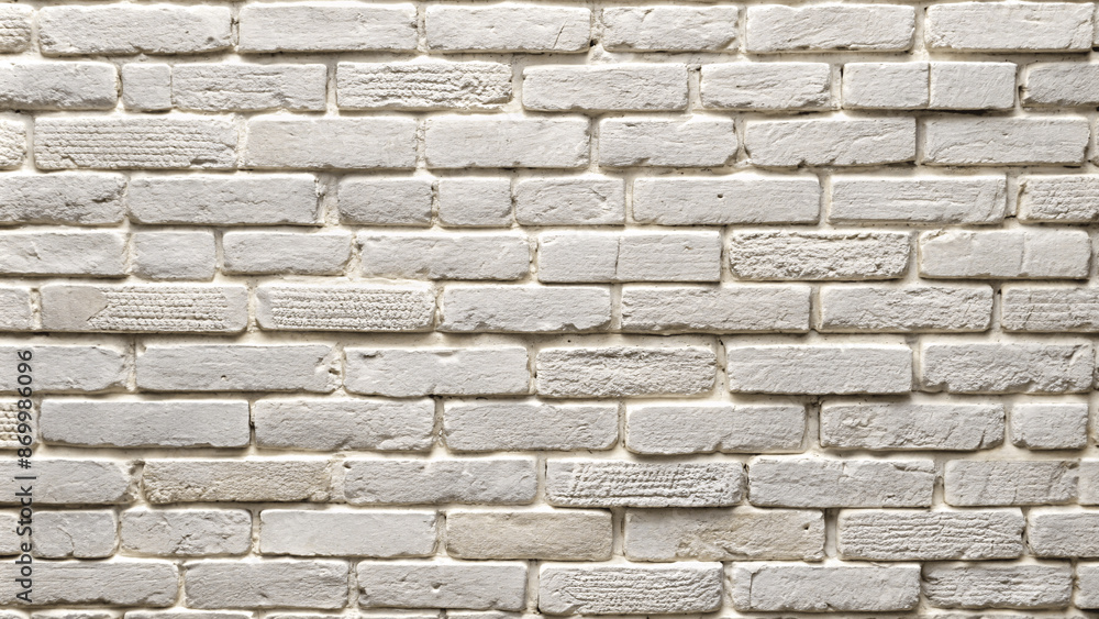 Fototapeta premium vintage white brick wall texture background