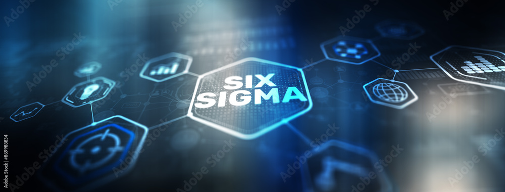 Six Sigma. Innovation technology concept. Universal background Six Sigma. Innovation technology concept. Universal background