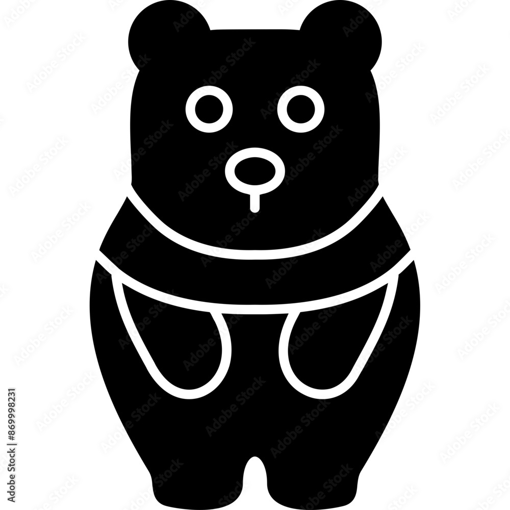 Fototapeta premium Winter Bear Icon