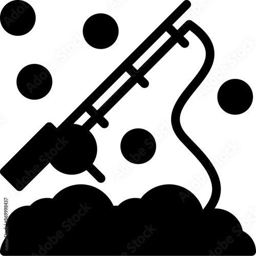 Winter Ice Fishing Icon