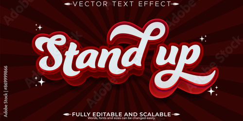 Show comedy text effect, editable music and podcast text style