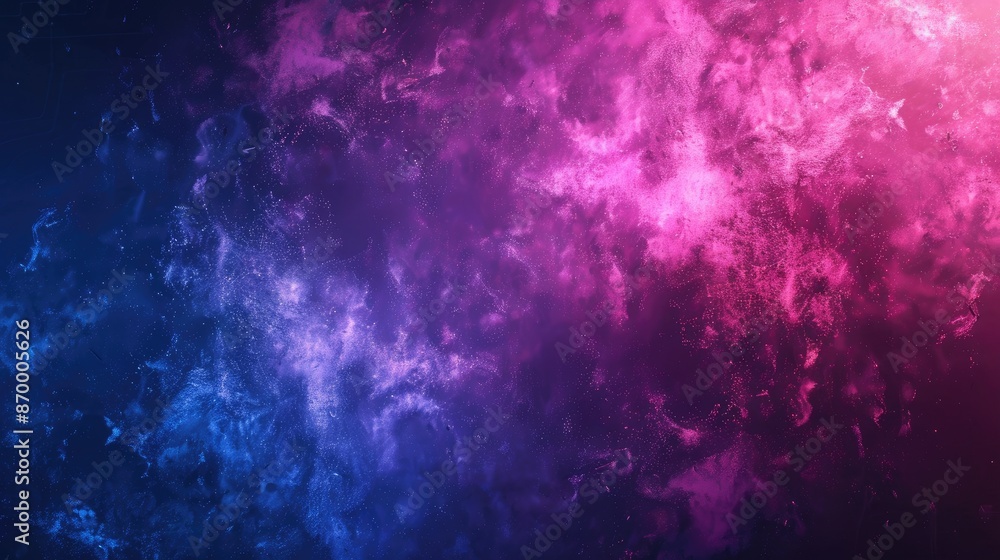 Obraz premium A colorful background with a purple and blue swirl. The background is a mix of blue and purple, and it looks like a galaxy