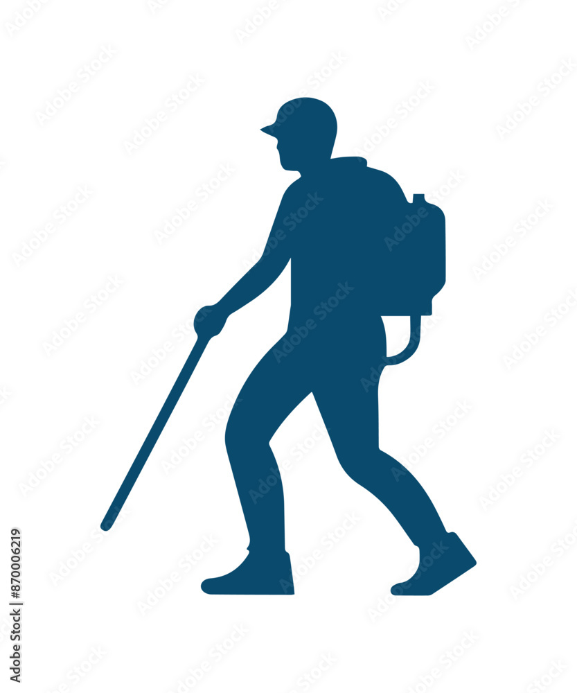 Hiking Man Silhouette, Hiker Silhouette, Mountain Climber Adventure Silhouette. Hiking Man Silhouette, Hiker Silhouette, Mountain Climber Adventure Silhouette.