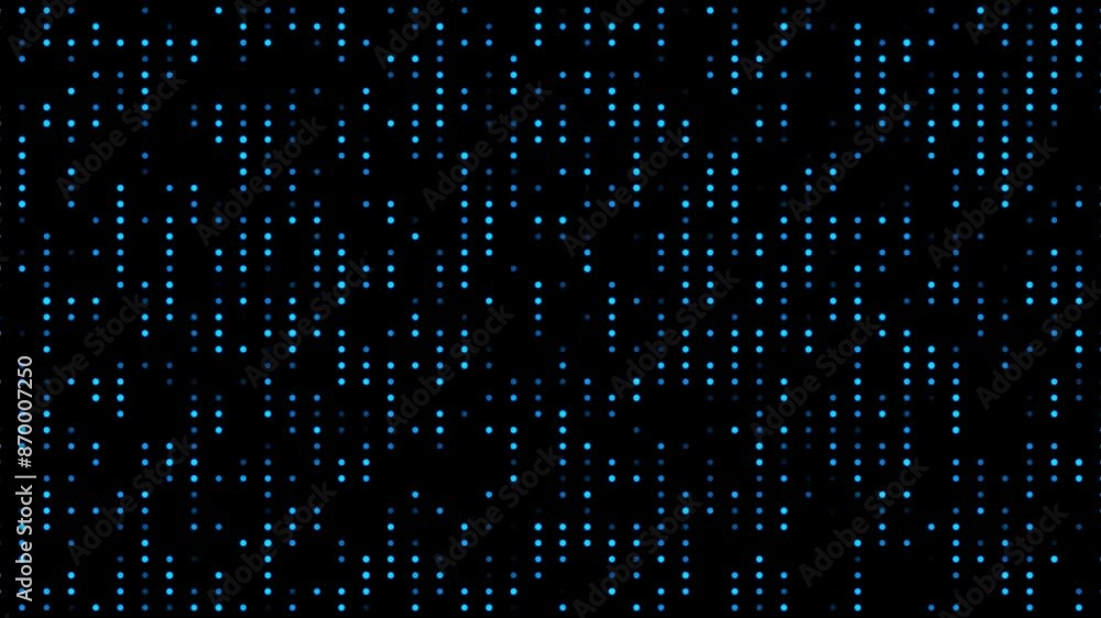 Particle effects lights animation glowing plinking blue lighting dots black screen overlay Particle effects lights animation glowing plinking blue lighting dots black screen overlay
