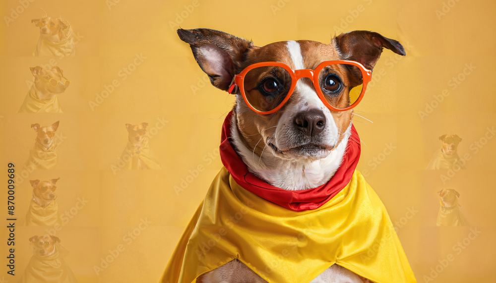 Super chien cool avec des lunettes Super chien cool avec des lunettes