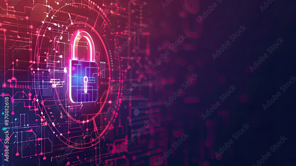 Fototapeta premium Abstract Background for Digital Security