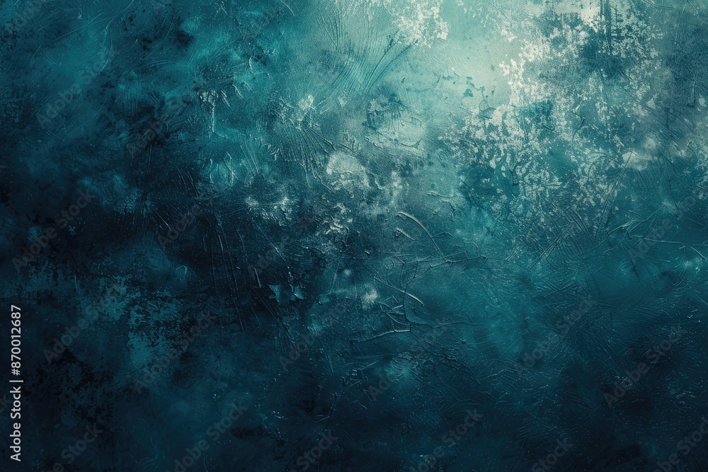 Fototapeta premium A blue background with a white and black swirl. The blue background is the main focus of the image