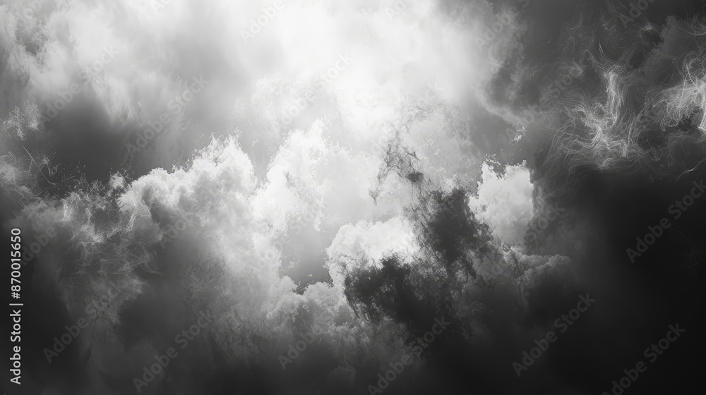 A dark sky with clouds and a lightning bolt A dark sky with clouds and a lightning bolt