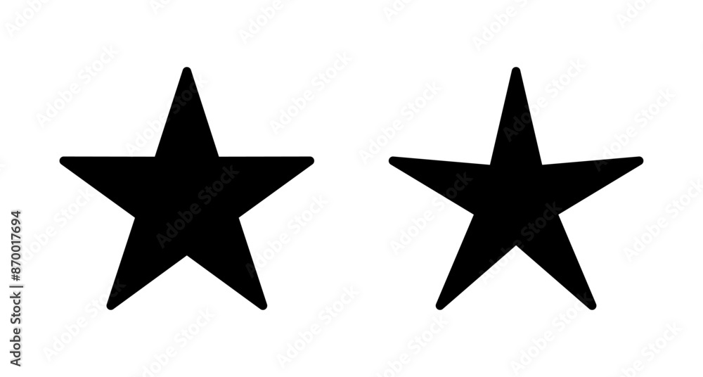 Star Icon vector isolated on white background. Star vector icon. Rating symbol Star Icon vector isolated on white background. Star vector icon. Rating symbol
