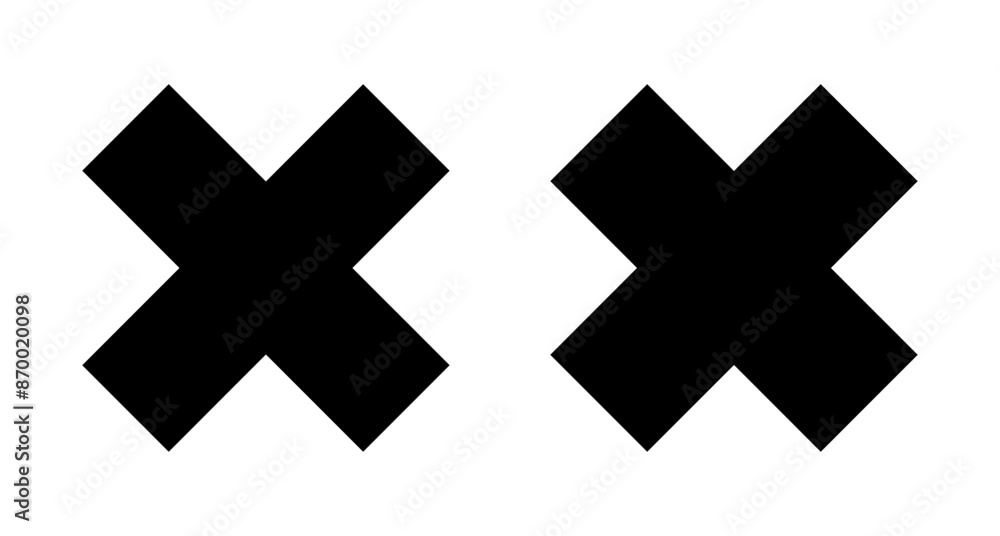 Close icon vector isolated on white background. Delete icon. remove, cancel, exit symbol Close icon vector isolated on white background. Delete icon. remove, cancel, exit symbol