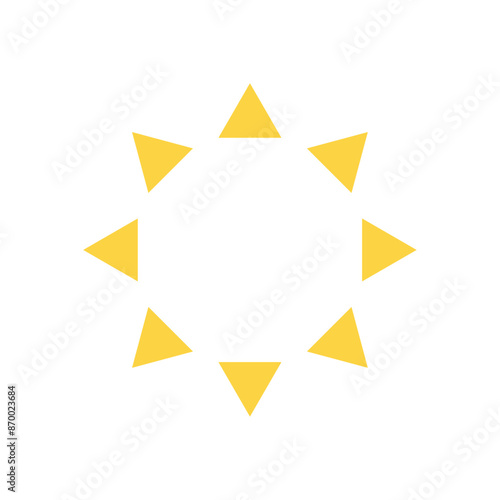 Free Download sun representation icon yellow star shaped sun vector illustration - GFXLoad